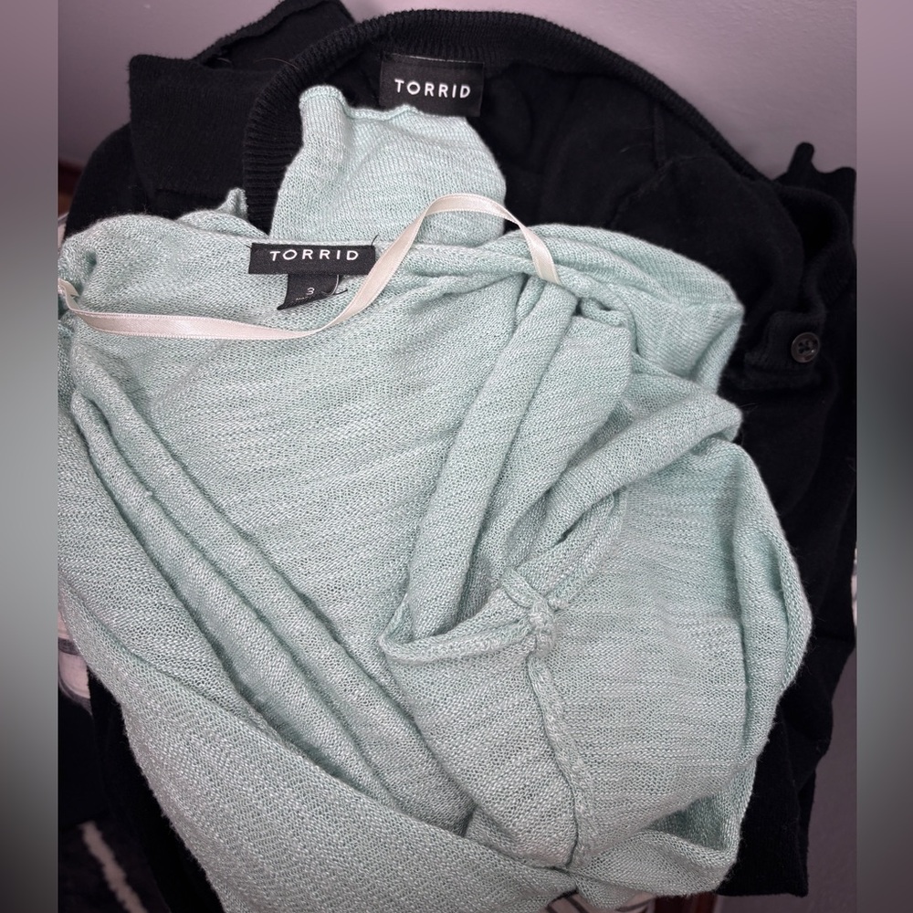 Lot of 2-Women’s Torrid Cardigan Sweaters size 3